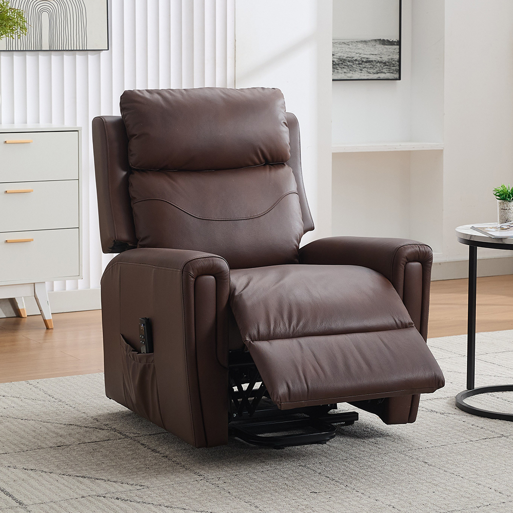 Celmor Fabric Recliner Chair in Umber