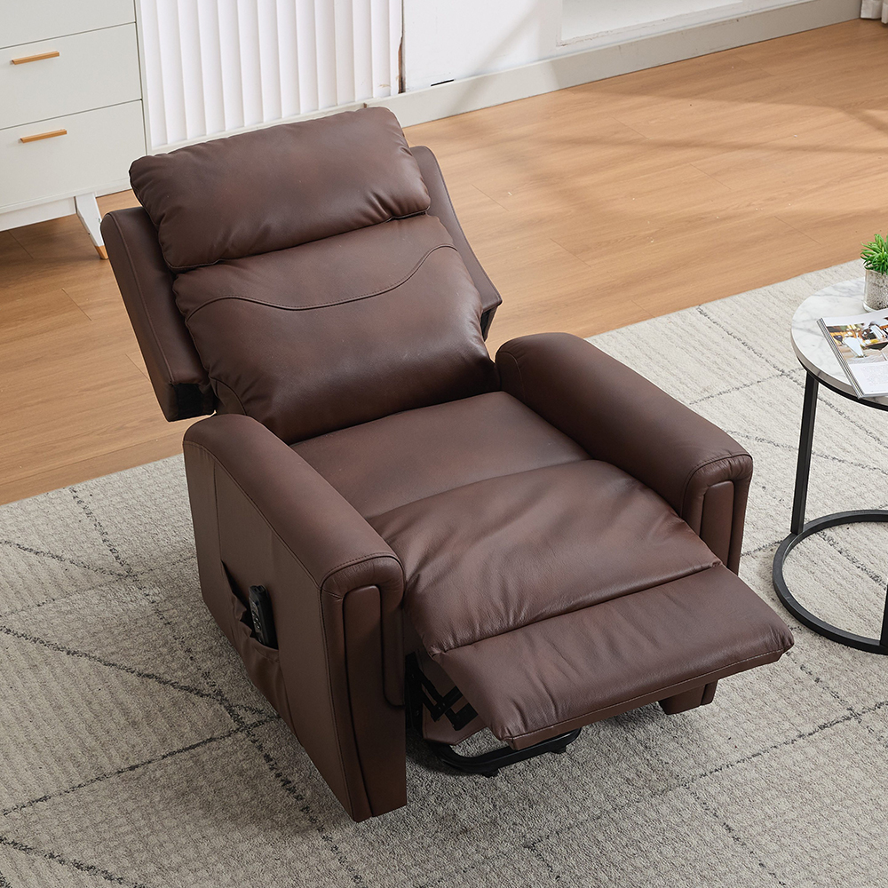 Celmor Fabric Recliner Chair in Umber