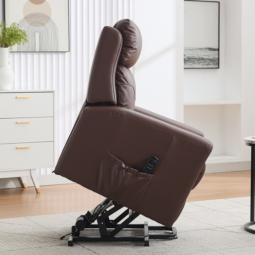 Celmor Fabric Recliner Chair in Umber