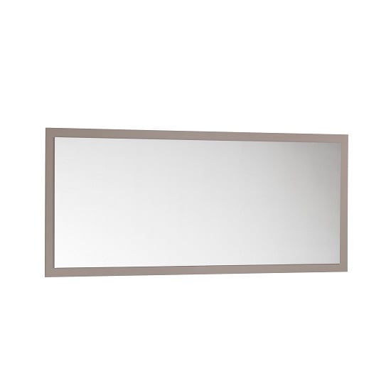 Celtic Rectangular Wall Mirror In Grey High Gloss 30871