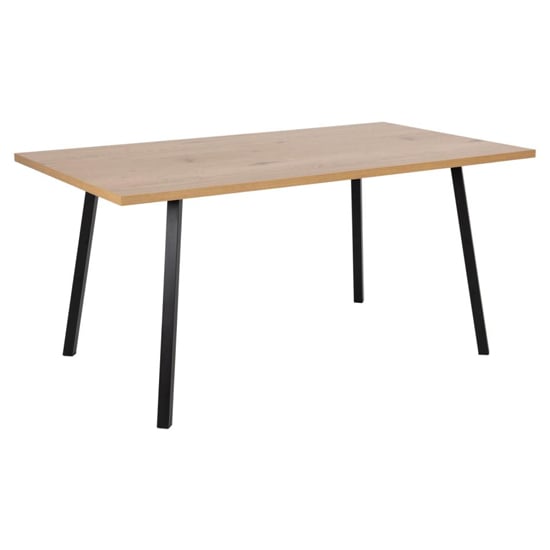 Photo of Cenote wooden dining table rectangular in oak and black