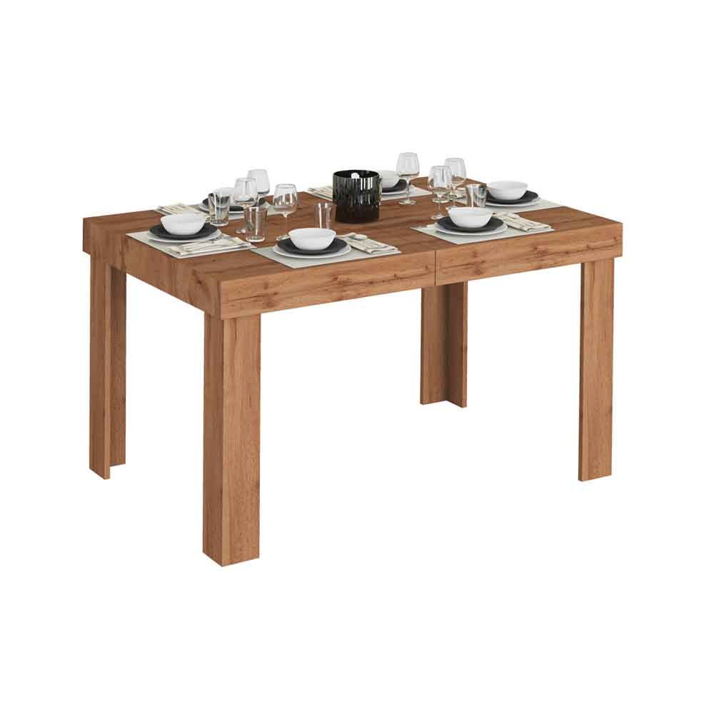 Centennial Wooden Extending Dining Table In Wotan Oak