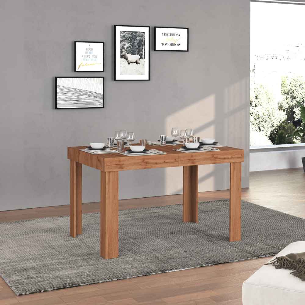 Centennial Wooden Extending Dining Table In Wotan Oak