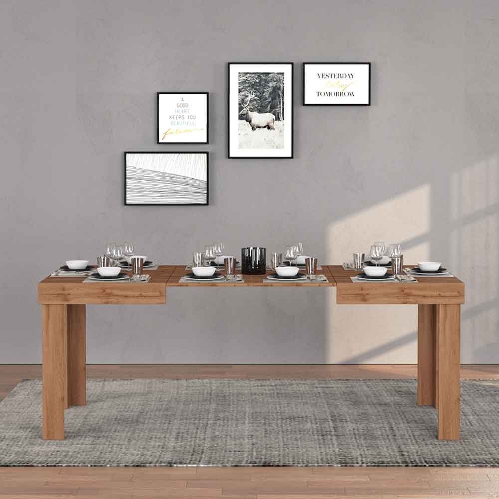 Centennial Wooden Extending Dining Table In Wotan Oak