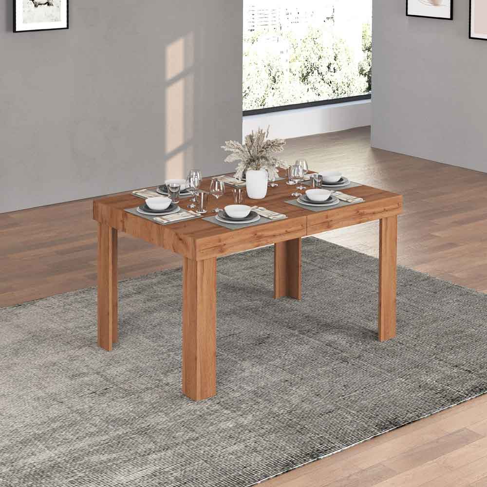 Centennial Wooden Extending Dining Table In Wotan Oak