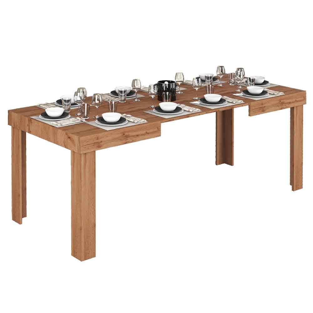 Centennial Wooden Extending Dining Table In Wotan Oak