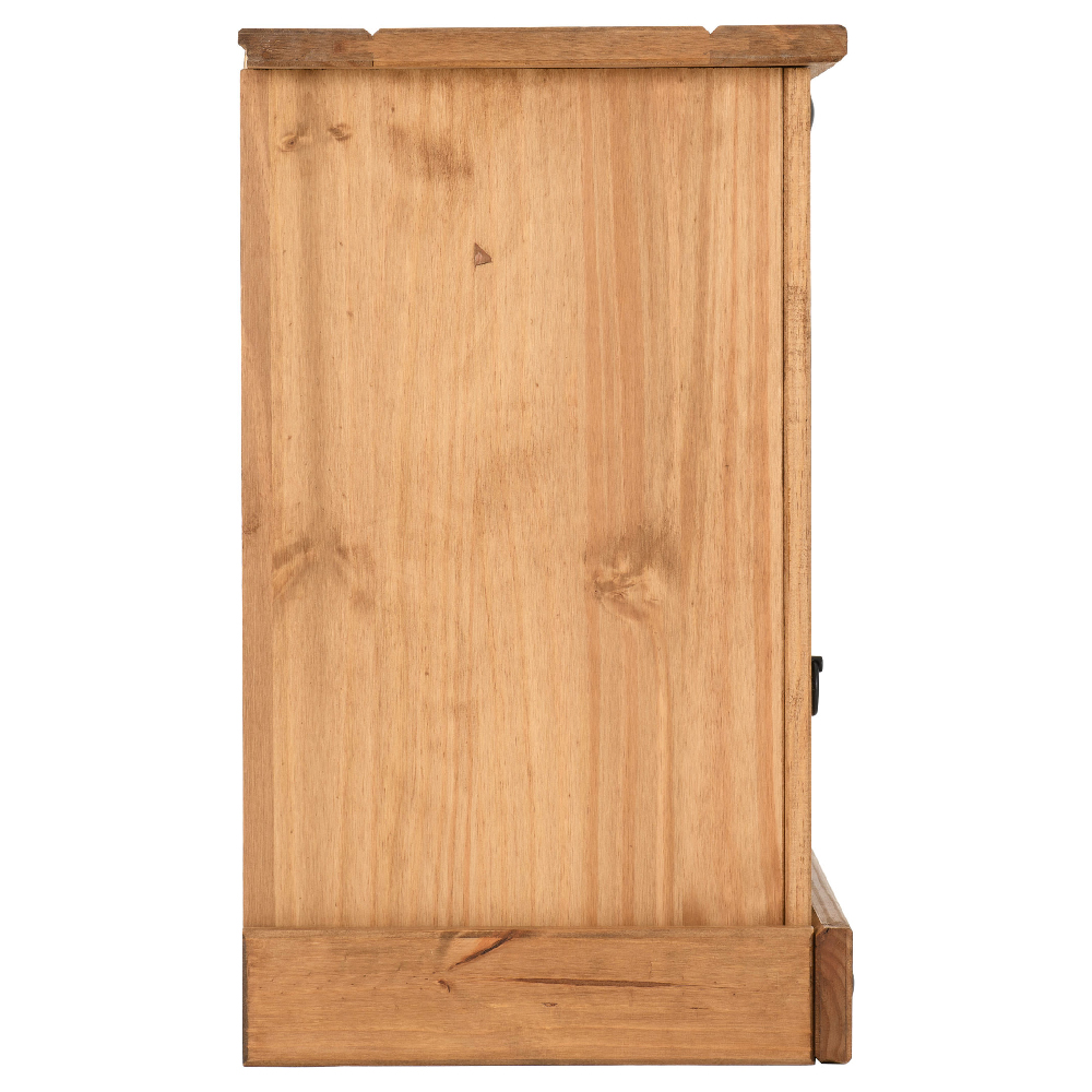 Central Wooden Bedside Cabinet With 1 Drawer 1 Door In Oak