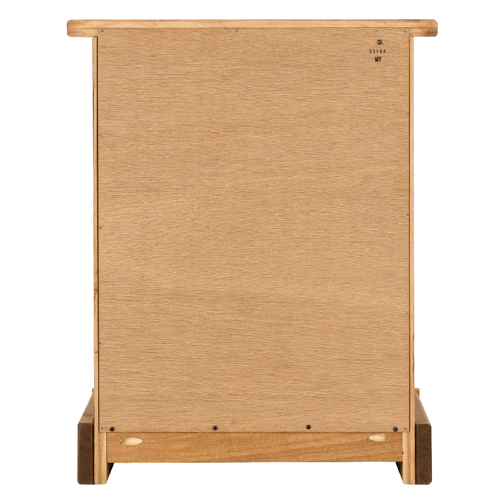 Central Wooden Bedside Cabinet With 3 Drawers In Oak