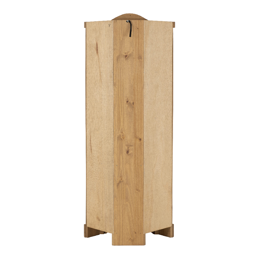 Central Wooden Bookcase With 1 Door 3 Shelves In Oak