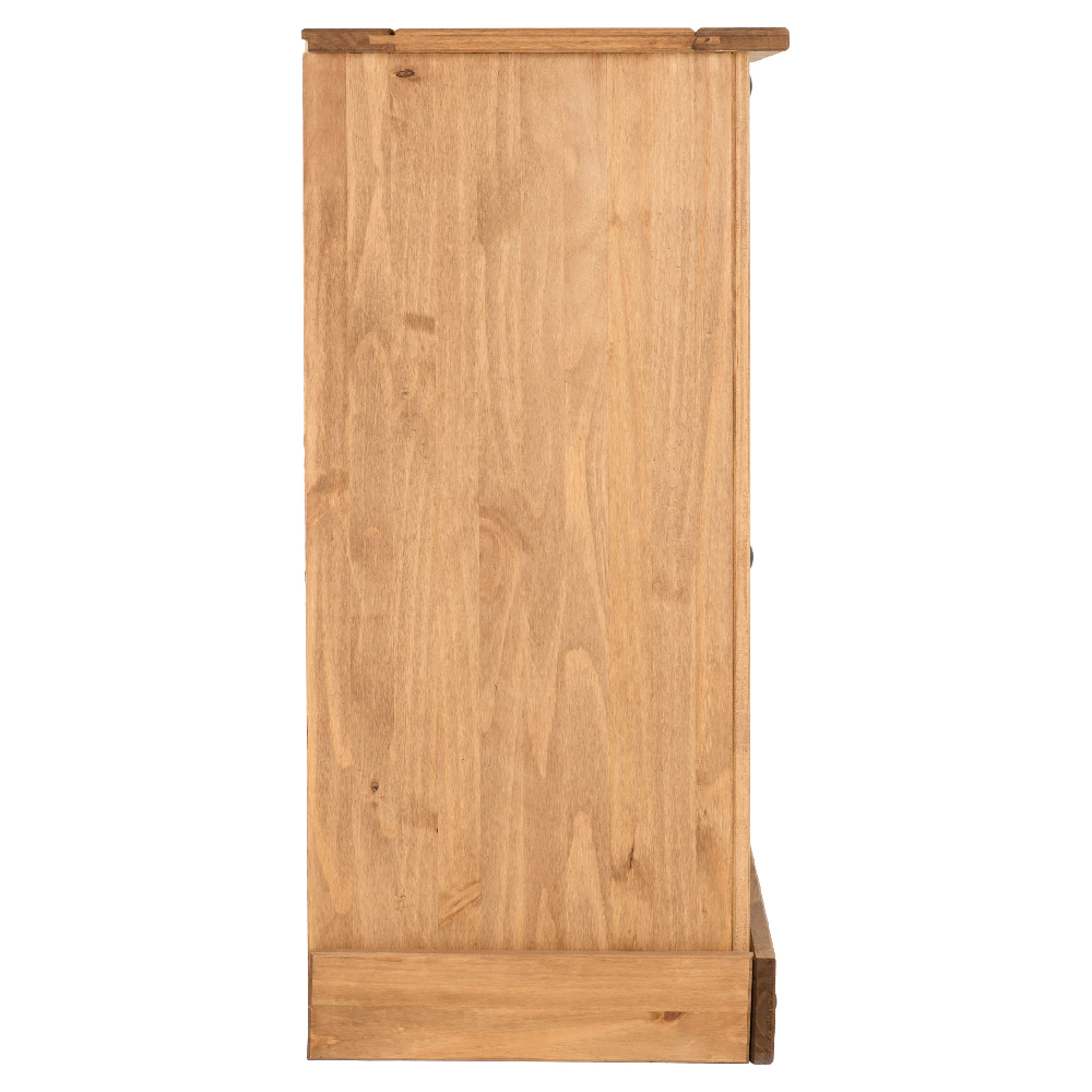 Central Wooden Chest Of 4 Drawers Wide In Oak