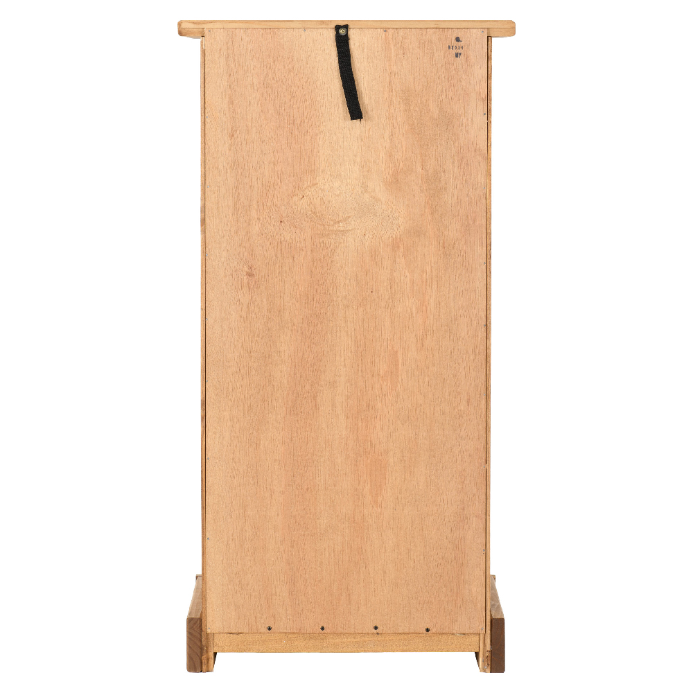 Central Wooden Chest Of 5 Drawers Narrow In Oak