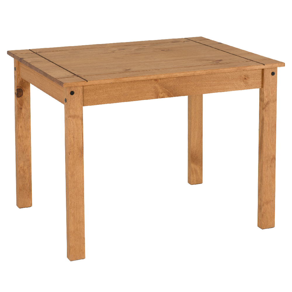 Central Wooden Dining Table Rectangular With 4 Oak Chairs