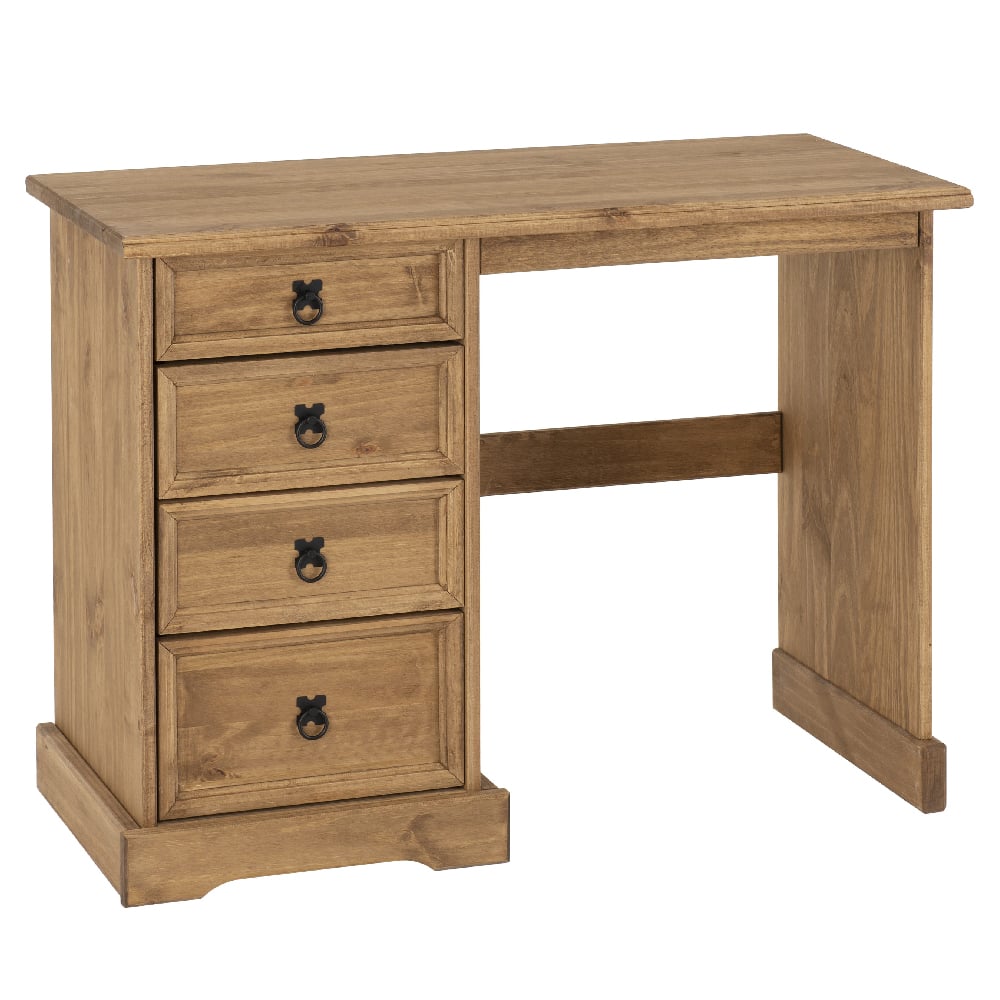 Read more about Central wooden dressing table with 4 drawers in oak