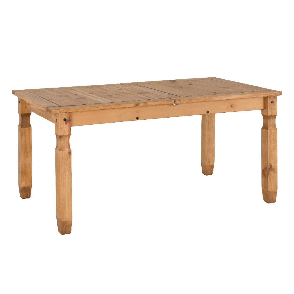 Central Wooden Extending Dining Table In Oak