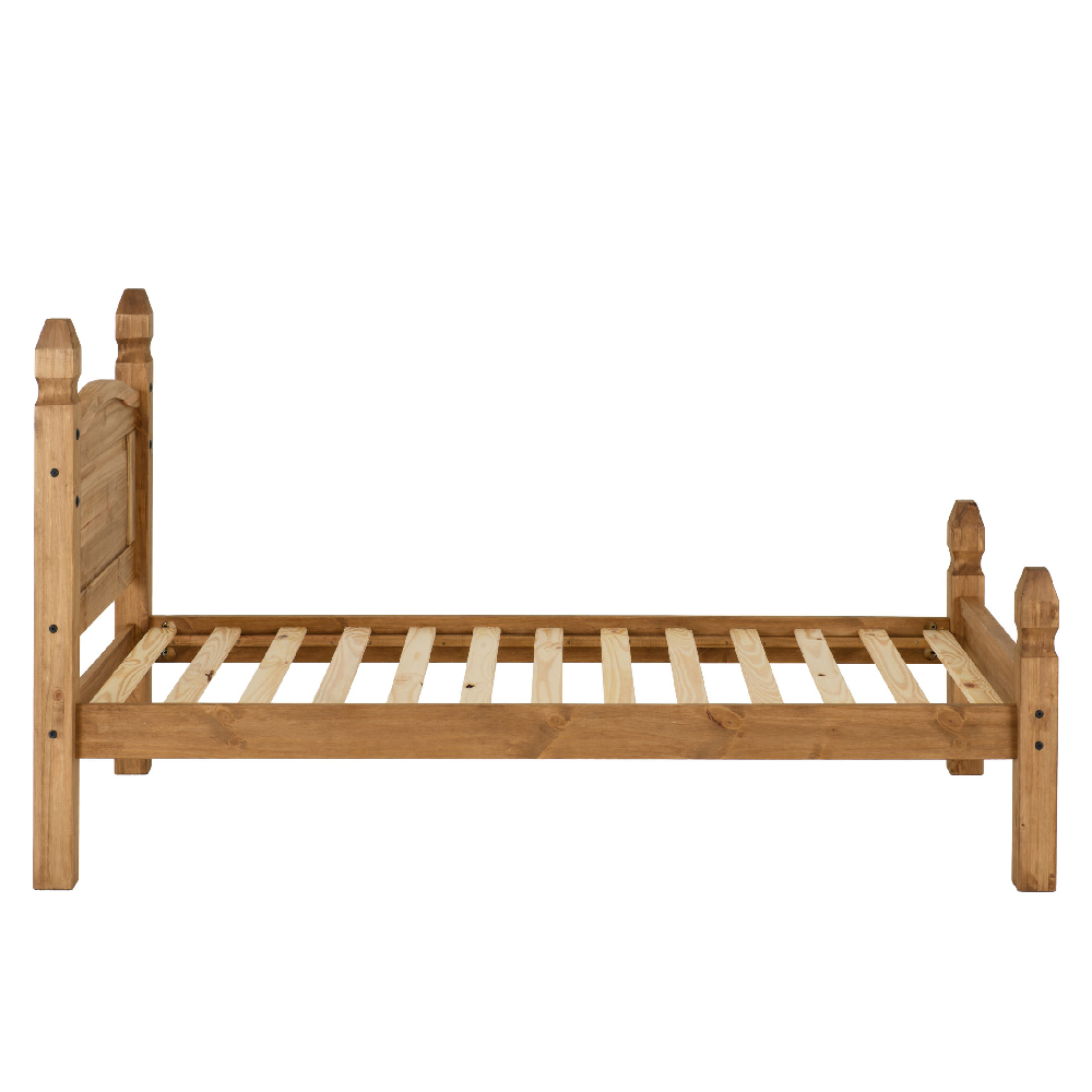 Central Wooden Low Foot Single Bed In Oak