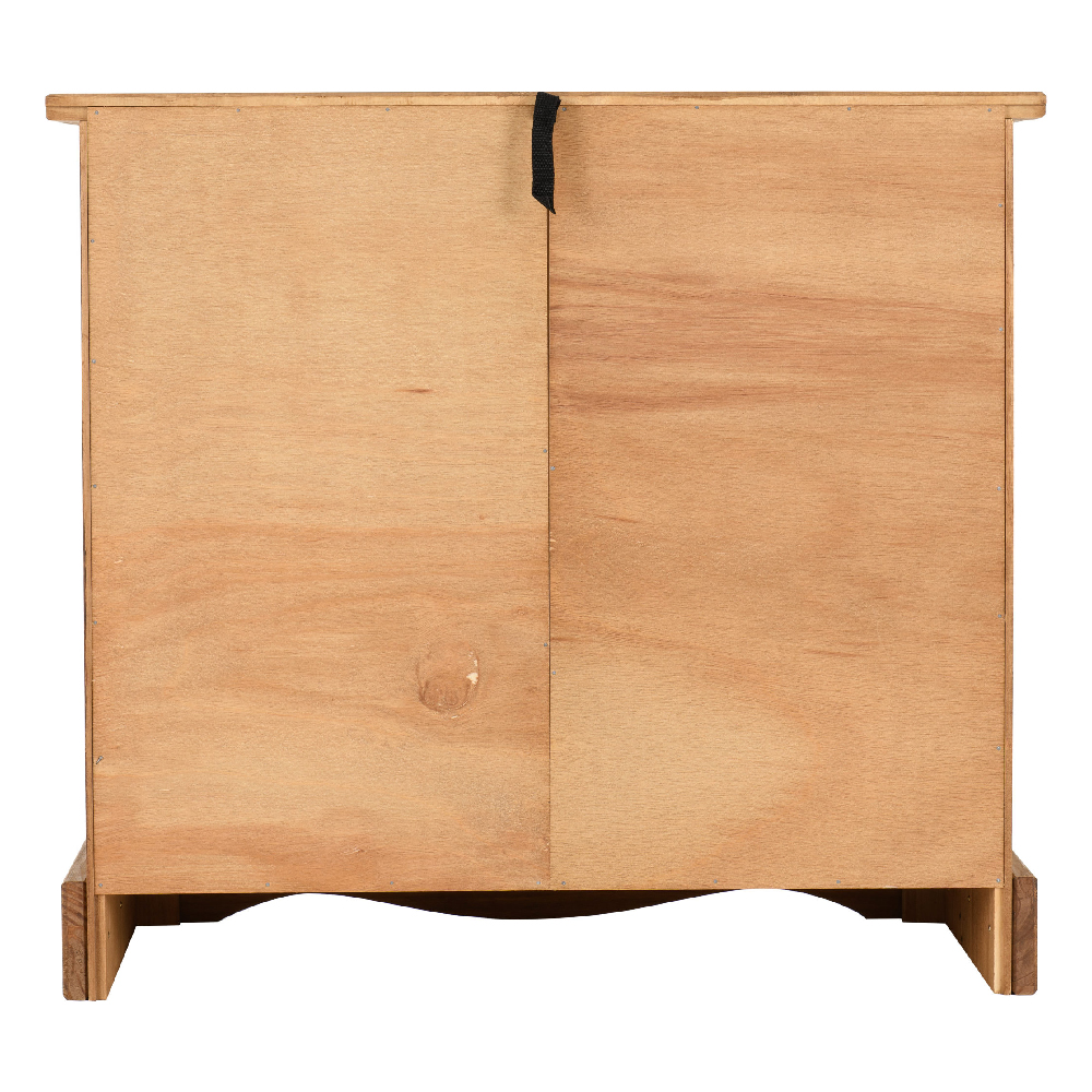 Central Wooden Sideboard With 1 Door 4 Drawers In Oak