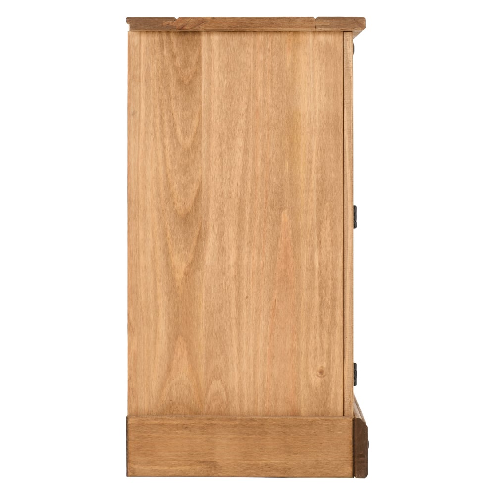 Central Wooden Sideboard With 2 Doors 5 Drawers In Oak