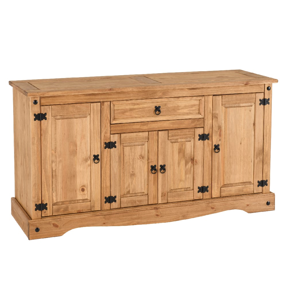 Read more about Central wooden sideboard with 4 doors 1 drawer in oak