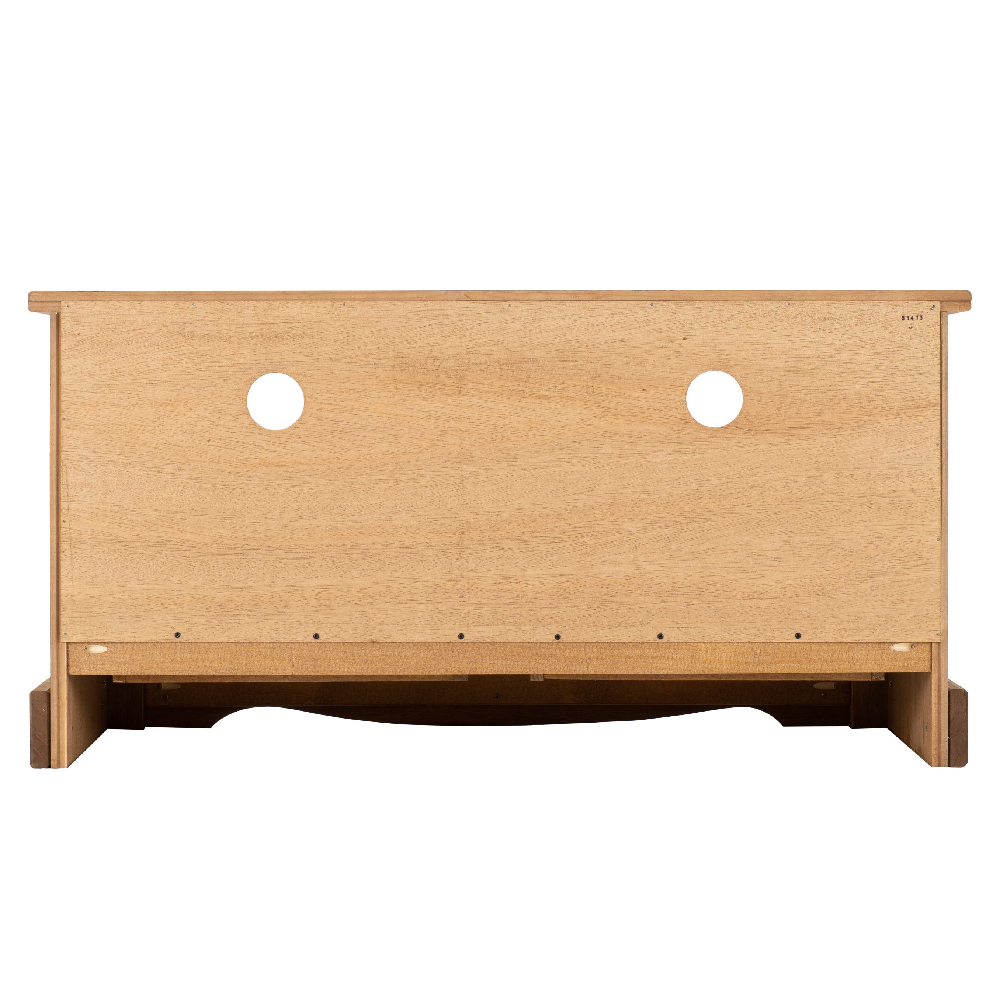 Central Wooden TV Stand With 2 Drawers In Oak