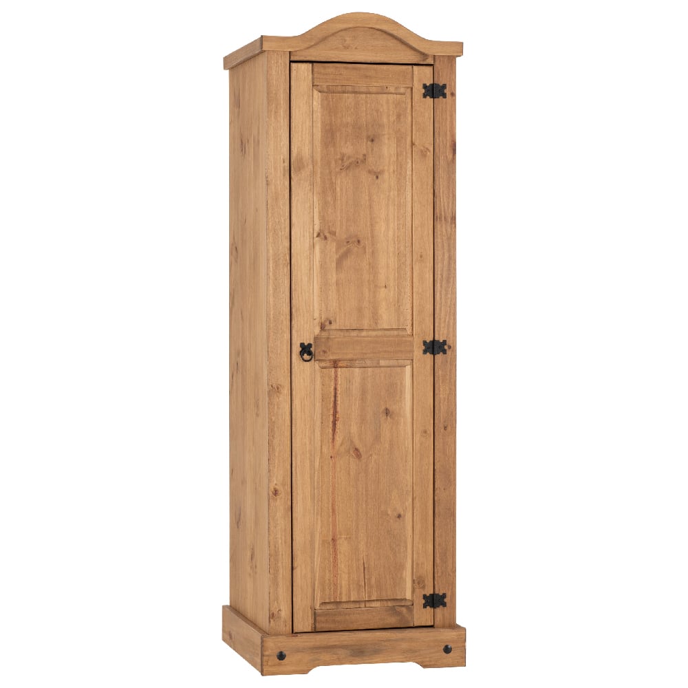Central Wooden Wardrobe With 1 Door In Oak