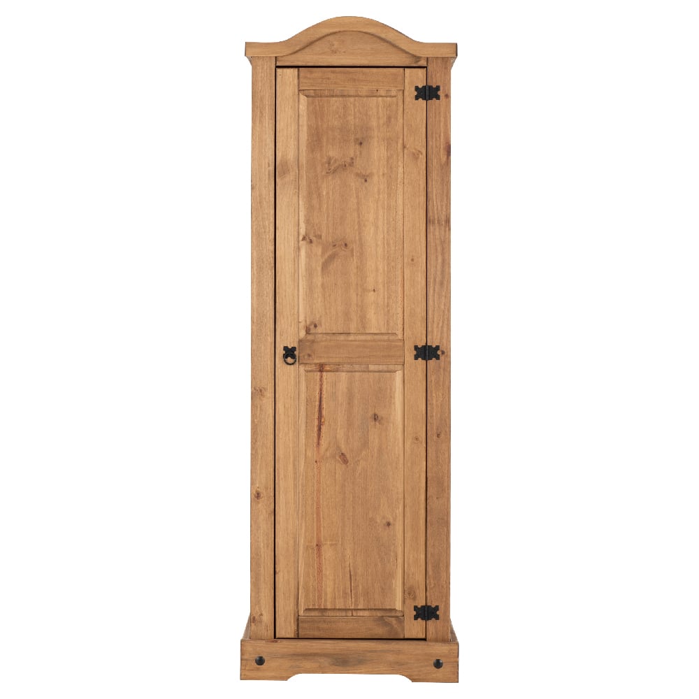 Central Wooden Wardrobe With 1 Door In Oak