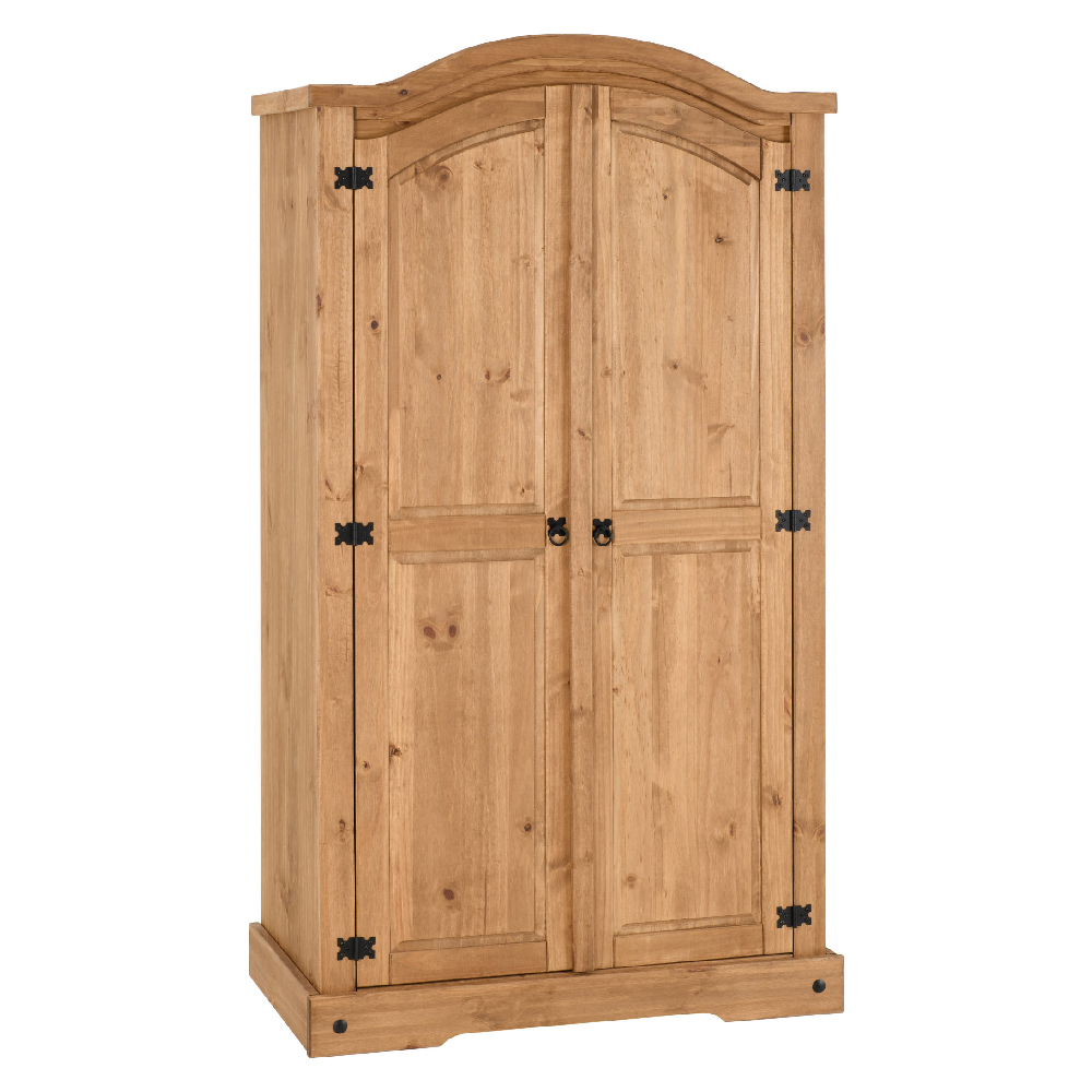 Central Wooden Wardrobe With 2 Doors In Oak