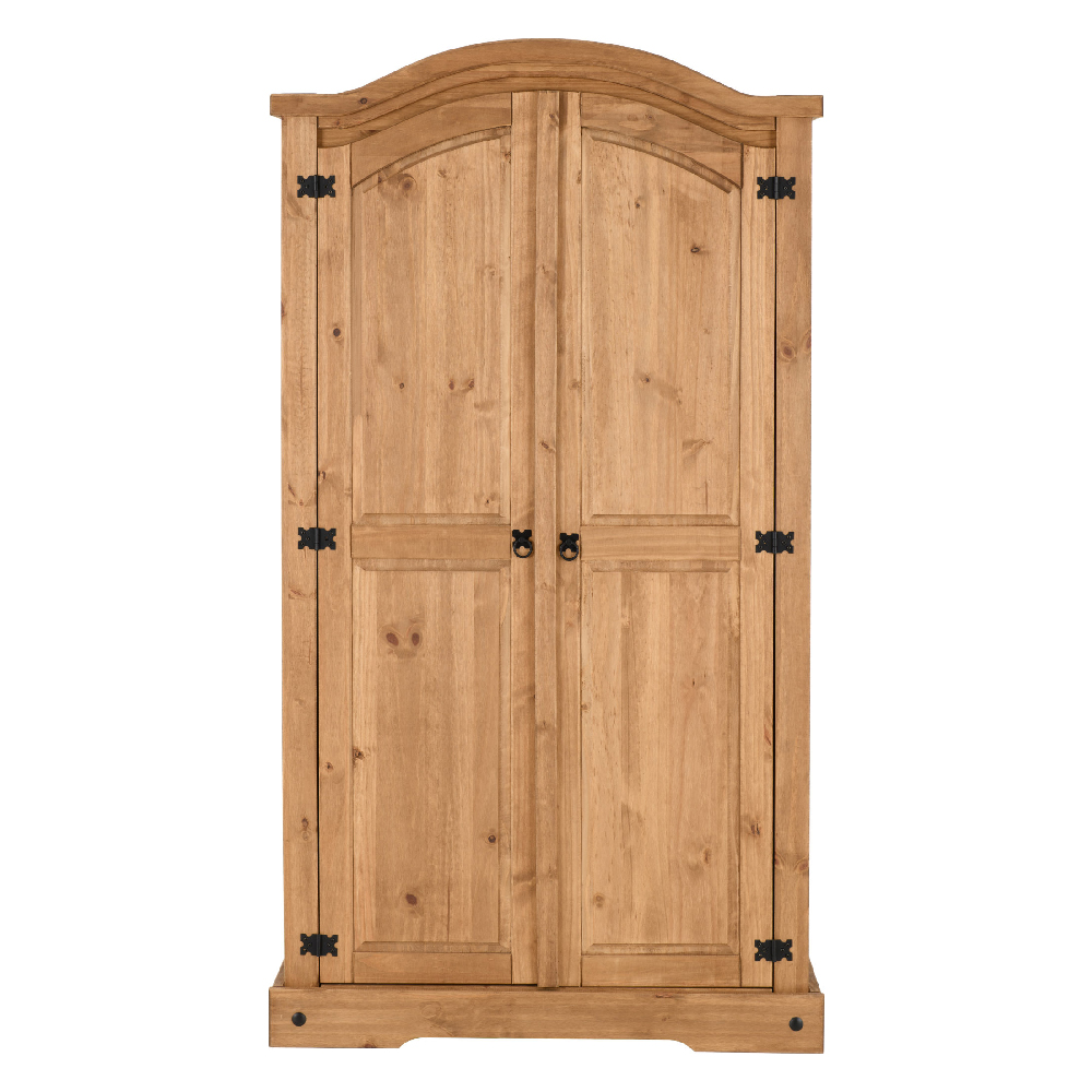 Central Wooden Wardrobe With 2 Doors In Oak