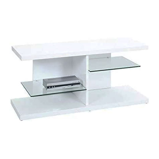 Centum Wooden TV Stand In High Gloss White_2