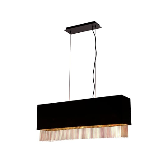 Product photograph of Ceres 4 Lights Pendant Ceiling Light In Black Shade from Furniture in Fashion
