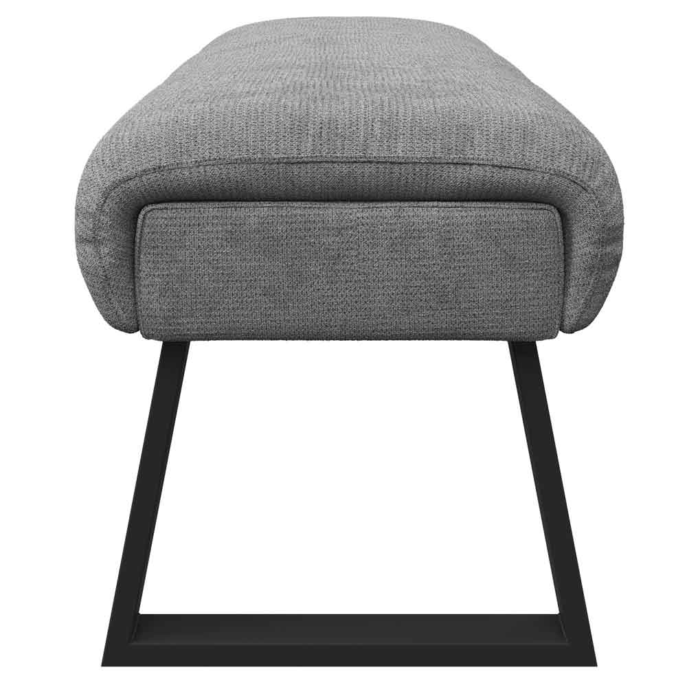 Cerritos Fabric Backless Dining Bench in Grey