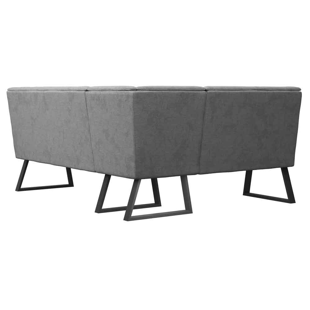 Cerritos Fabric Corner Dining Bench in Grey