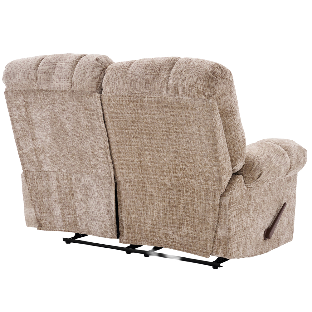 Cerritos Fabric Manual Recliner 2 Seater Sofa in Beige