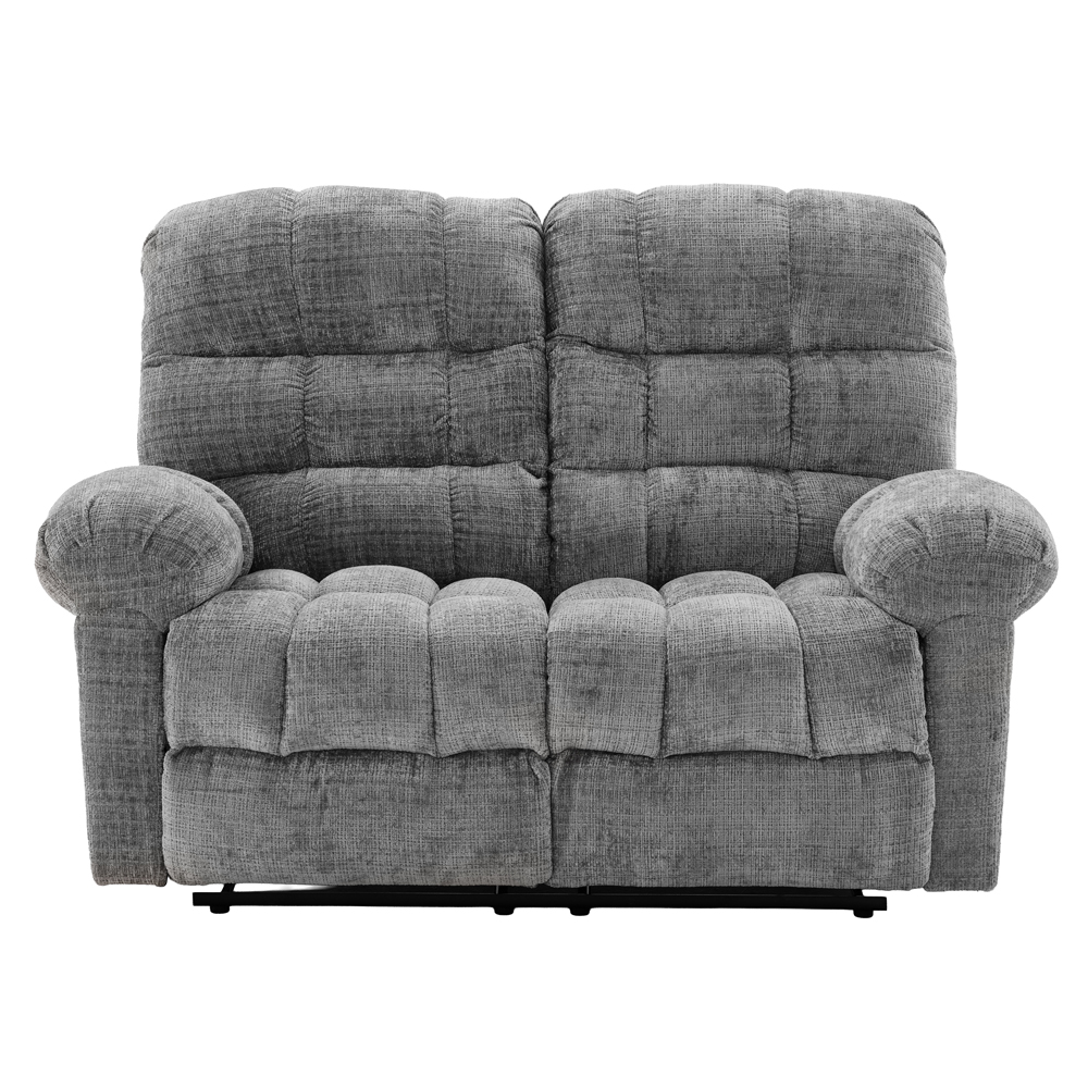 Cerritos Fabric Manual Recliner 2 Seater Sofa in Graphite