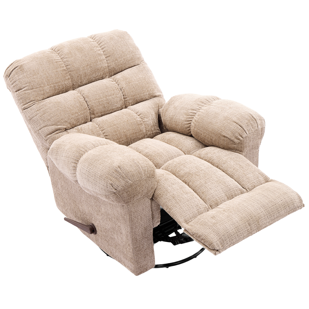 Cerritos Fabric Manual Recliner 3+1+1 Sofa Set in Beige