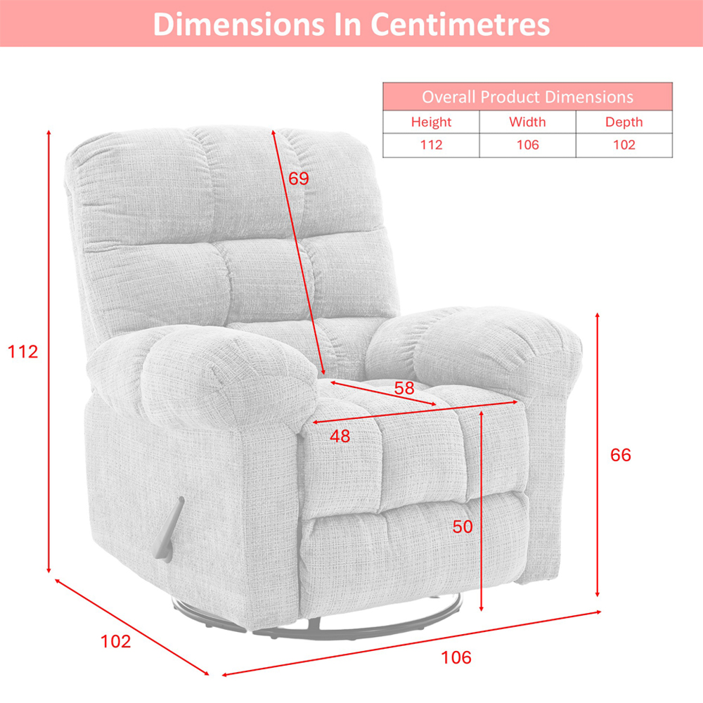 Cerritos Fabric Manual Recliner 3+1+1 Sofa Set in Beige