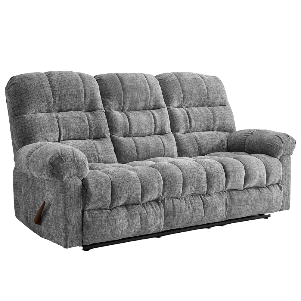 Cerritos Fabric Manual Recliner 3+1+1 Sofa Set in Graphite