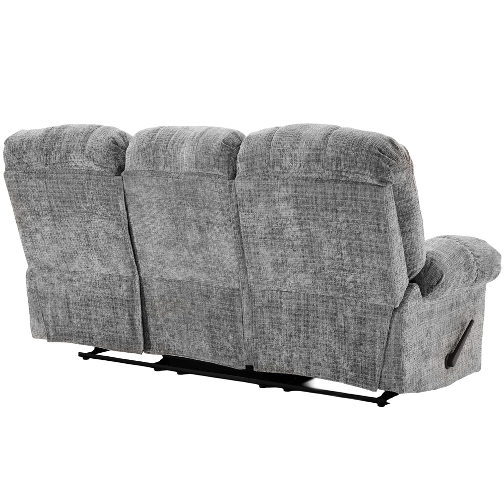Cerritos Fabric Manual Recliner 3+1+1 Sofa Set in Graphite