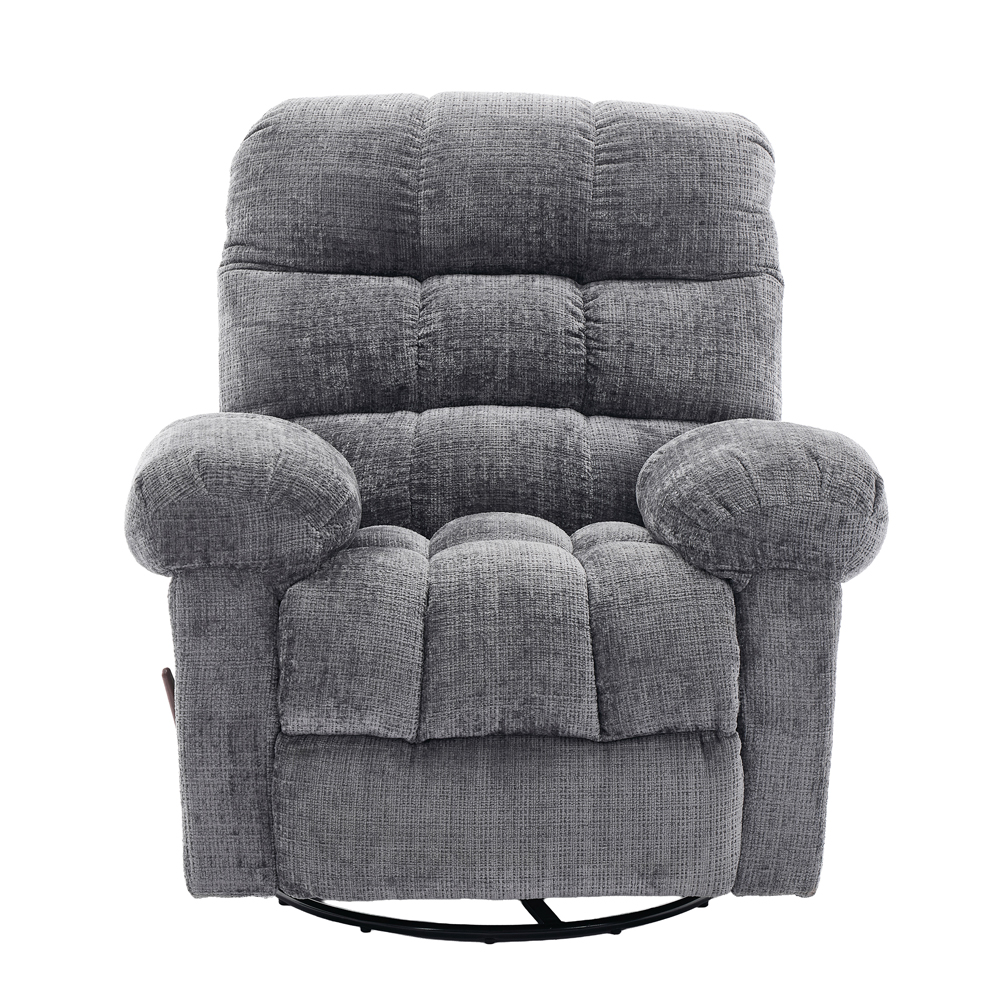 Cerritos Fabric Manual Recliner 3+1+1 Sofa Set in Graphite