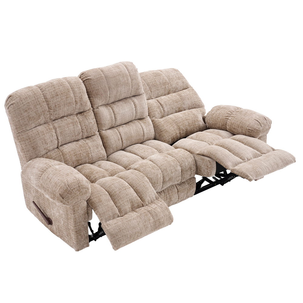 Cerritos Fabric Manual Recliner 3+2 Sofa Set in Beige