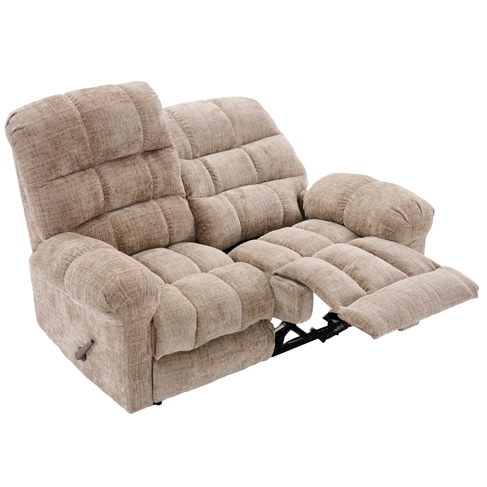 Cerritos Fabric Manual Recliner 3+2 Sofa Set in Beige