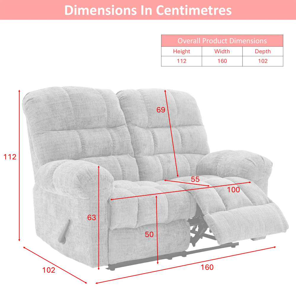 Cerritos Fabric Manual Recliner 3+2 Sofa Set in Beige