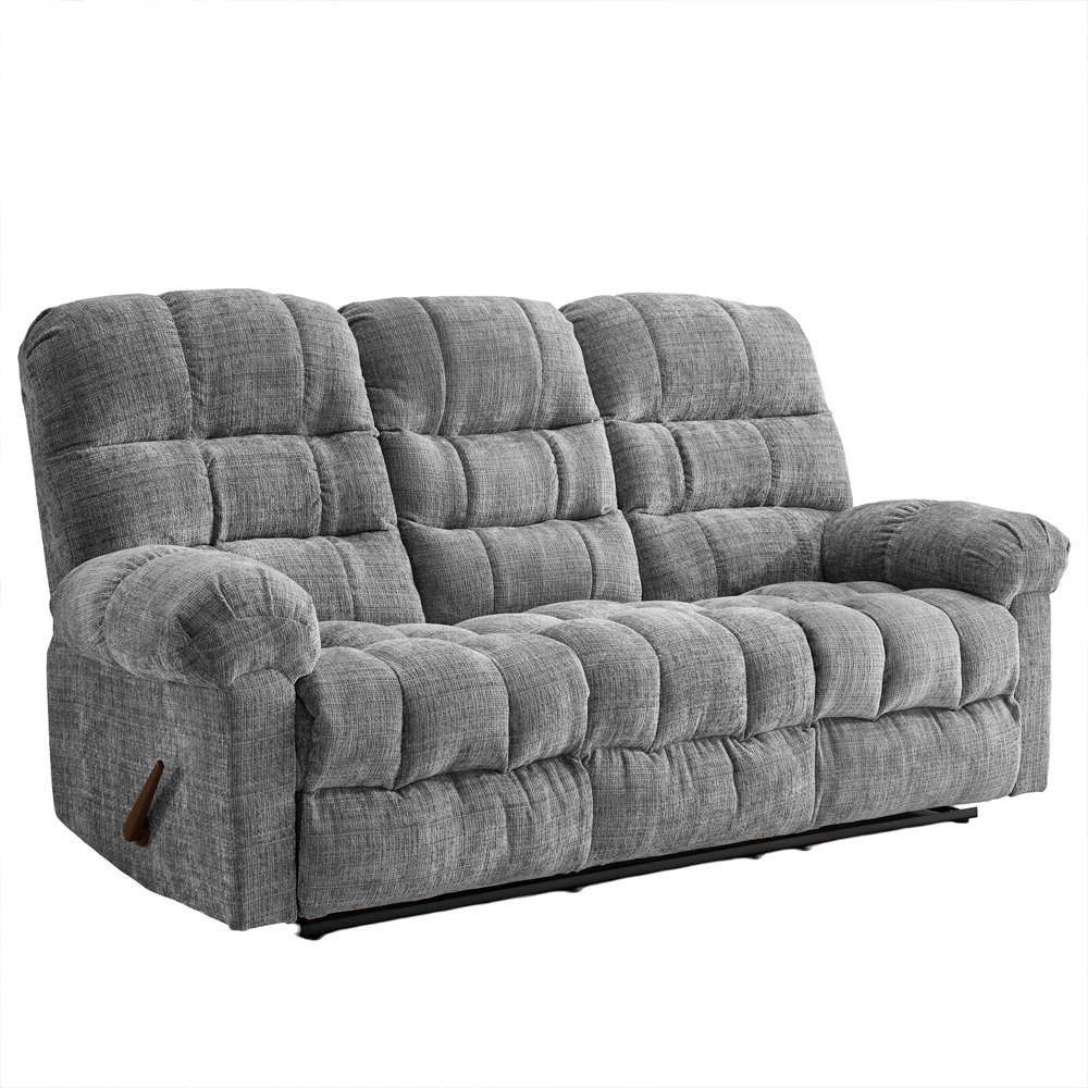 Cerritos Fabric Manual Recliner 3 Seater Sofa in Graphite