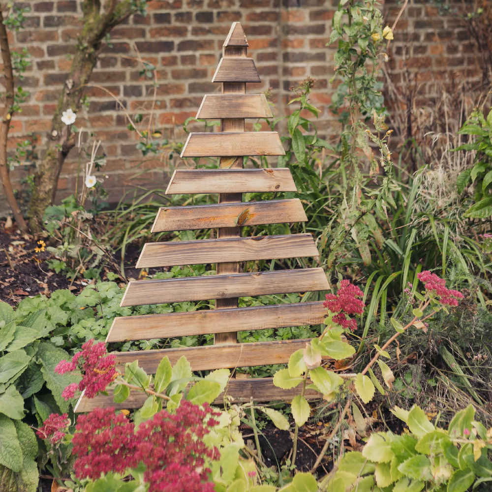 Product photograph of Cerritos Medium Wooden Garden Christmas Tree In Natural from Furniture in Fashion
