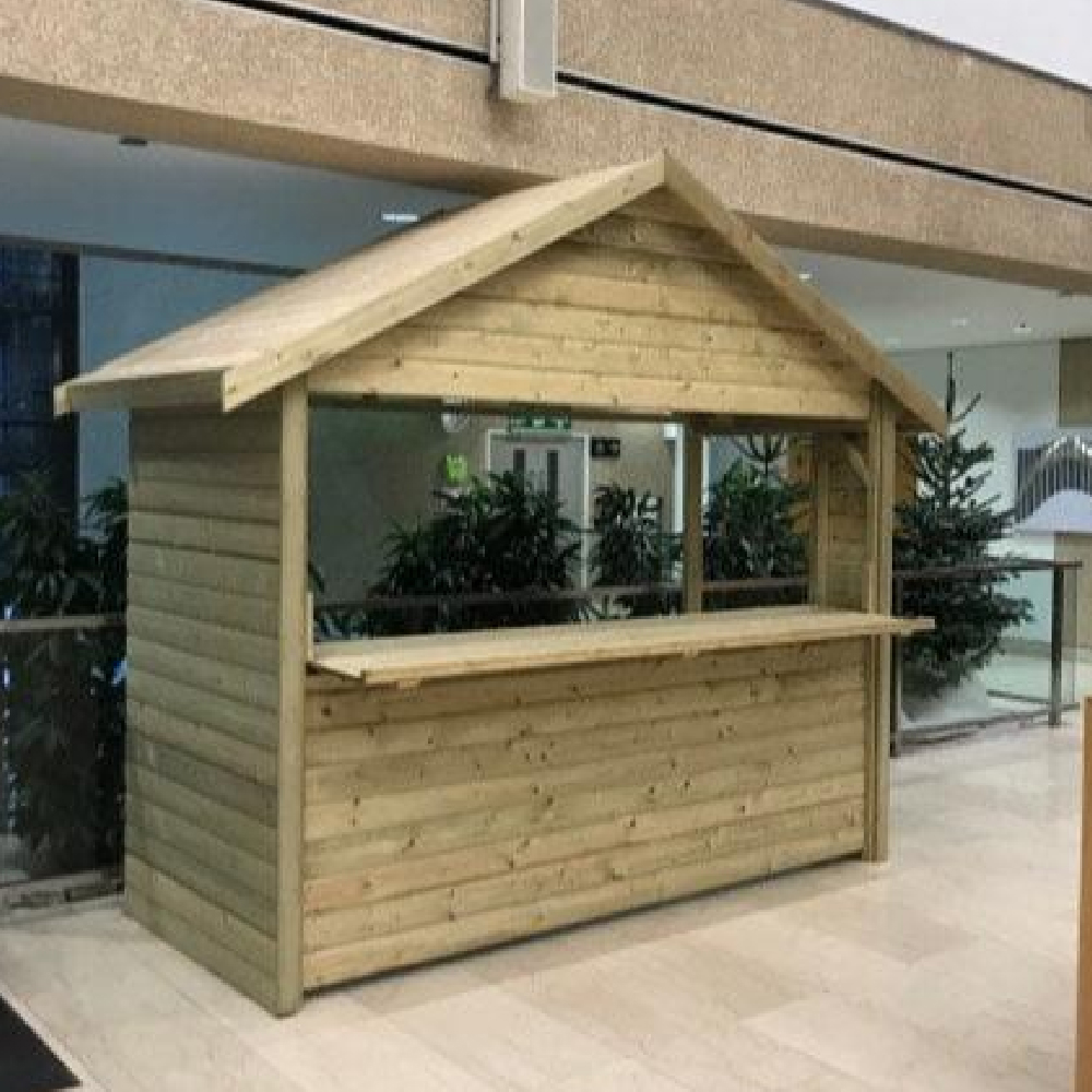 Cerritos Wooden Garden Market Chalet In Natural