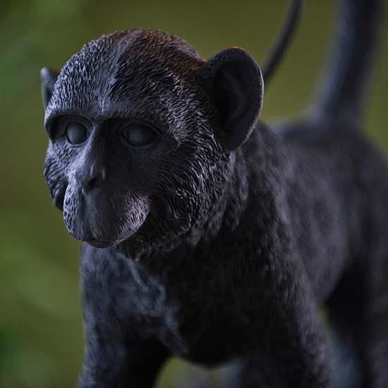 Cesme Monkey Table Lamp In Matt Black