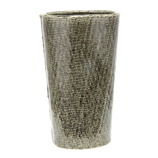 Product photograph of Cestina Ceramic Large Decorative Vase In Antique Green from Furniture in Fashion