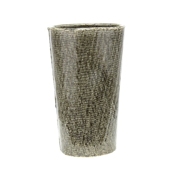 Photo of Cestina ceramic small decorative vase in antique green