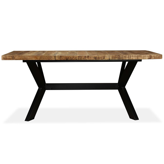 Cevis Extra Large Rough Mango Wood Dining Table In Natural