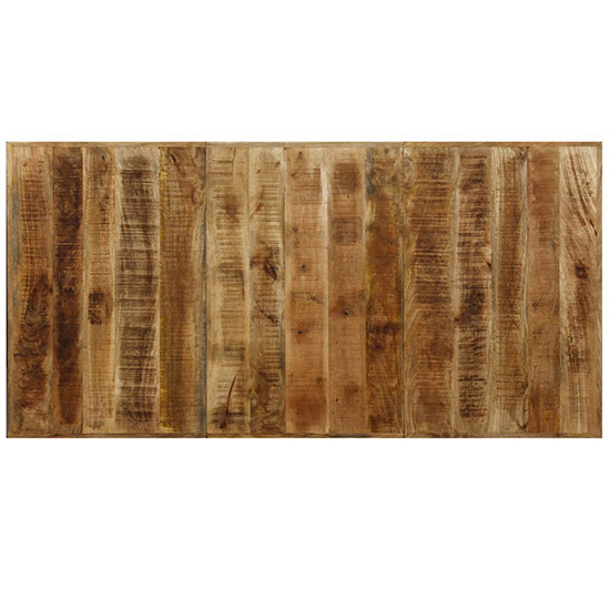 Cevis Extra Large Rough Mango Wood Dining Table In Natural