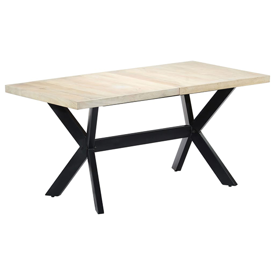 Cevis Large Mango Wood Dining Table In Natural Furniture in Fashion